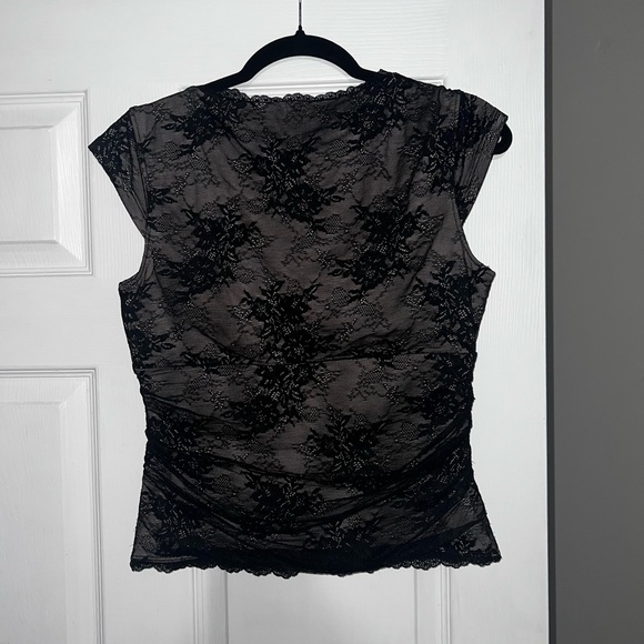 Abercrombie & Fitch Black Lace Top - Picture 2 of 3